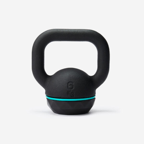 Kettlebell - 6 kg - Dökme Demir ve Kauçuk Tabanlı