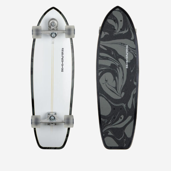 Longboard Surfskate Surftraining - 34" - Beyaz