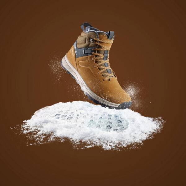 Çocuk Su Geçirmez Outdoor Deri Kar Botu - Kahverengi - 35 / 38 - SH500