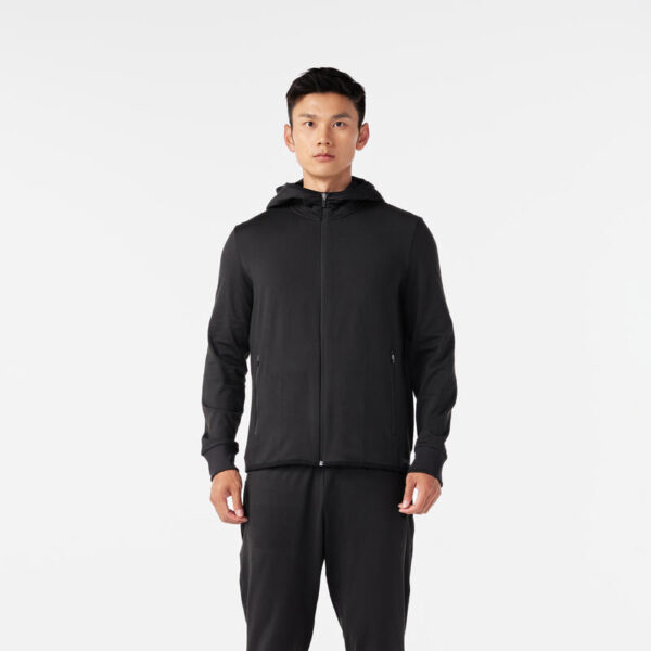 Erkek Koşu Ceketi - Siyah - KIPRUN Run 100 Warm