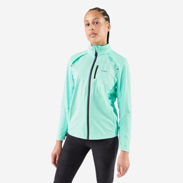 Kadın Koşu Ceketi - Açık Yeşil - Kiprun RUN 900 Warm Regul