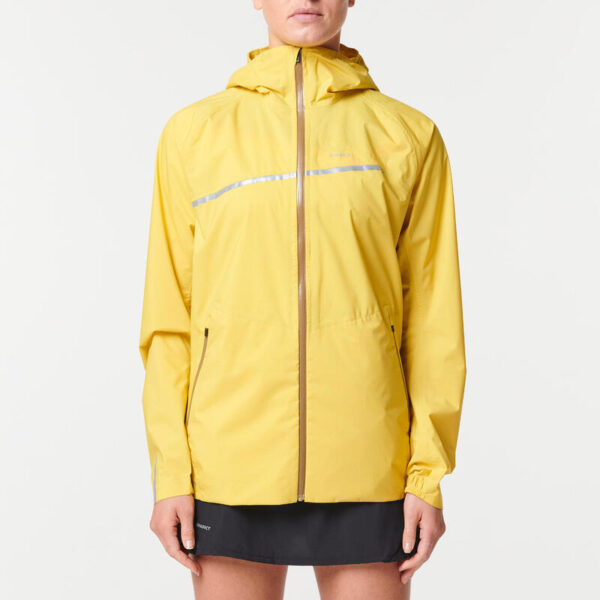Kadın Koşu/Arazi Koşusu Ceketi - Sarı - Kiprun Run 500 Rain