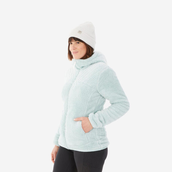Kadın Sıcak Tutan Outdoor Polar Mont - Yeşil - NH500