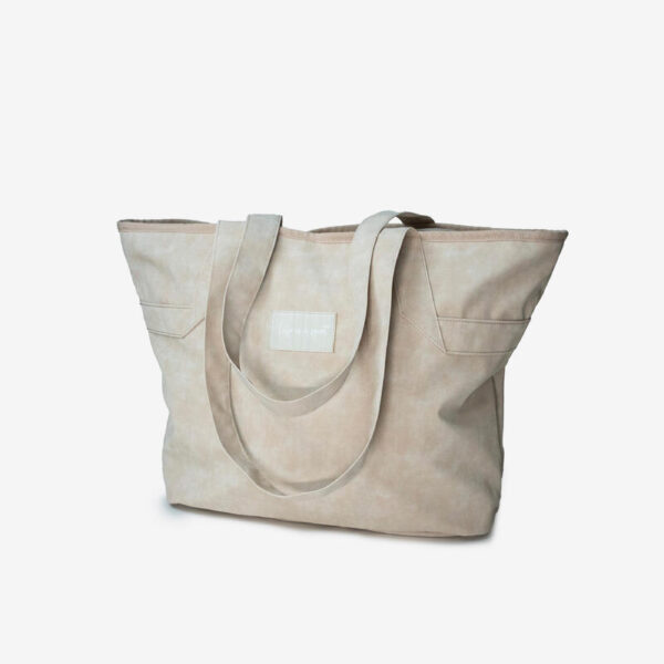 Süet Dokulu Spor Çantası - 25 L - Bej