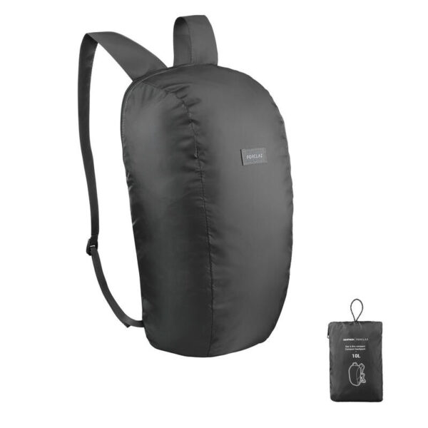 Outdoor Katlanabilir Sırt Çantası - 10 L - Siyah - Travel