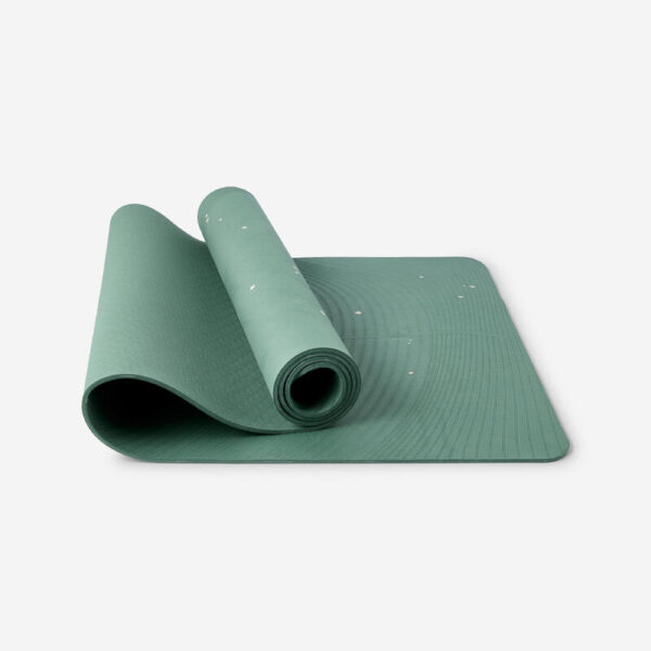 Yoga Matı - 5 Mm - Koyu Yeşil/Bej