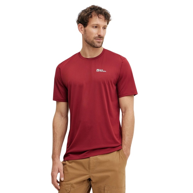 تی شرت قرمز مردانه جک ولفسکین دلگمی S|S...