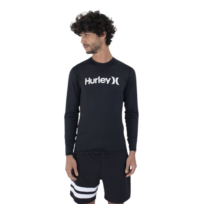 هارلی Oao Quickdry Rashguard Ls لیکرا مشکی مردانه...