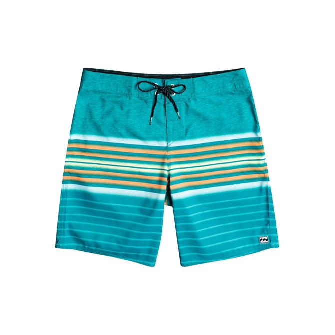 شورت تخته ای سبز مردانه با خط تمام...