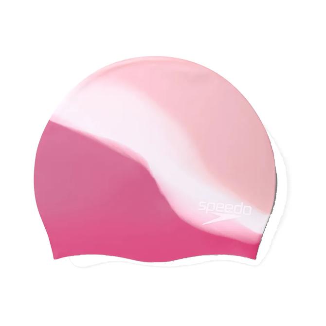 کلاه شنای چند رنگ Speedo سیلک یونیسکس بچه های صورتی – صورتی